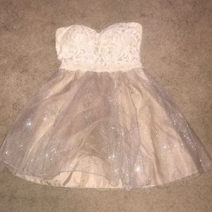 Strapless Lace Dress